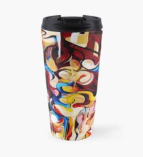 Expressive Abstract People Composition painting Travel Mug