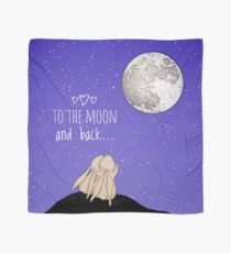 To The Moon And Back... (with text) Scarf