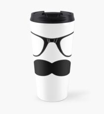 Glasses & Moustache Travel Mug