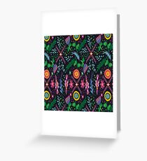 Design- A combination of fine artistry with a dark background. Greeting Card