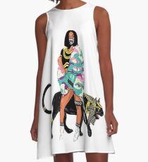 Cardi B A-Linien Kleid