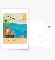 Afternoon at the Beach Postcards