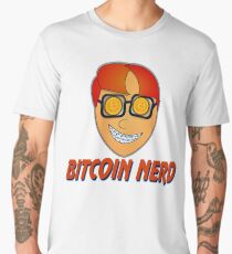 Nerd Bitcoin T-shirt Men's Premium T-Shirt