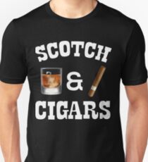 Scotch And Cigars Drinkers And Smokers Unisex T-Shirt