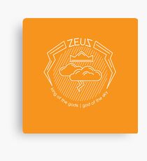 Zeus - greek god of the sky Canvas Print