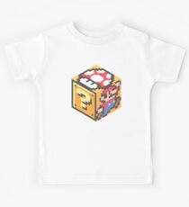 Super Mario 3D cube Kids Tee