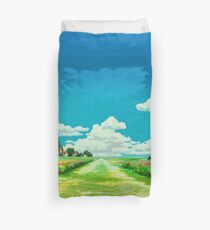 Studio Ghibli Anime Landscape Japan Sky Duvet Cover
