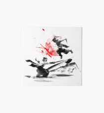 Samurai-Duell Galeriedruck