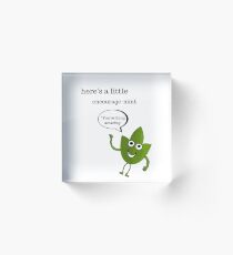 encourage mint Acrylic Block