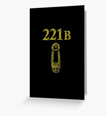 221B Baker Street Greeting Card