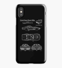 Corvette 1968 Patent White iPhone Case/Skin