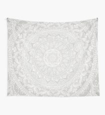 Mandala Soft Gray Tapestry