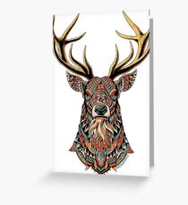 Ornate Buck Greeting Card