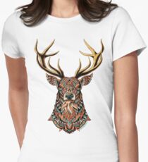 Verzierter Buck Tailliertes T-Shirt