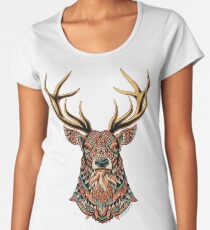 Ornate Buck Women's Premium T-Shirt