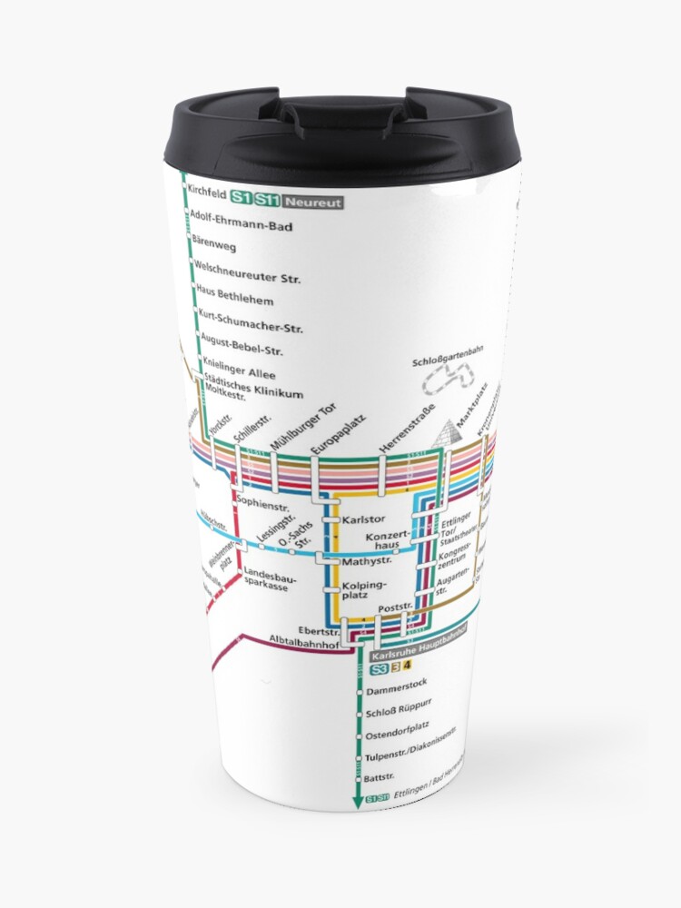 Karlsruhe Metro Subway U Bahn S Bahn Map Germany Travel