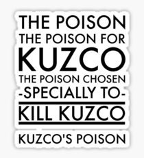 The Poison. in black Sticker
