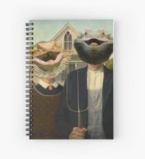 Cuaderno de espiral Bearded Dragon American Gothic
