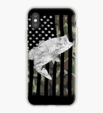 Camouflage Flag Bass Fishing Angler iPhone Case
