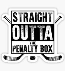 straight outta the penalty box | ice hockey shirt | ice hockey gifts | hockey apparel | hockey goalie | hockey coach | hockey mom | hockey dad | hockey is life Sticker