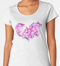 Pink and Blue - Dragonfly Lullaby Women's Premium T-Shirt