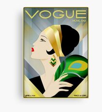 VOGUE : Vintage 1929 Magazine Flapper Advertising Print Canvas Print