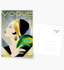 Postales VOGUE: Vintage 1929 Magazine Flapper Advertising Print