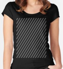 carbon fiber Women's Fitted Scoop T-Shirt