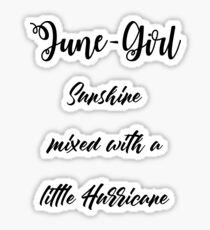 June girl Sticker