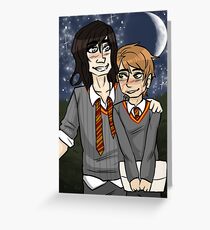 Padfoot and Moony Phone Case Greeting Card