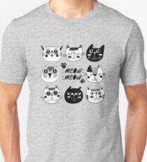 Funny Cat Faces Unisex T-Shirt