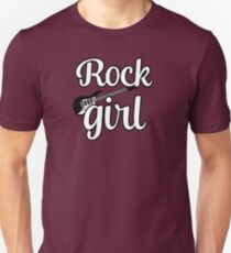 rock music girl girly typography Unisex T-Shirt