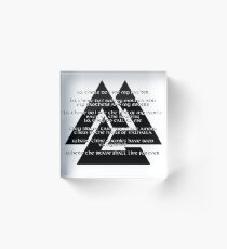 Viking Prayer Acrylic Block