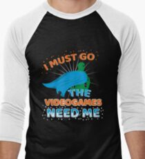 Funny Videogame Shirt Men's Baseball ¾ T-Shirt