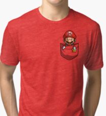 Pocket Mario Tshirt Tri-blend T-Shirt