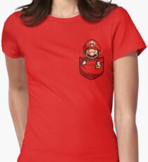 Pocket Mario Tshirt Women's Fitted T-Shirt