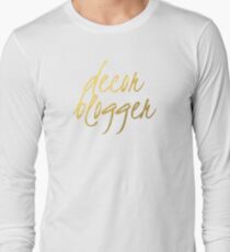 Decor Blogger - Faux Gold Foil Long Sleeve T-Shirt