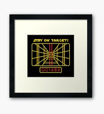 Stay On Target Framed Print