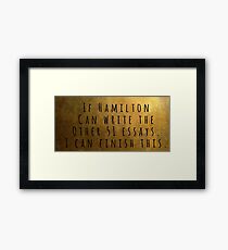 51 essays Framed Print
