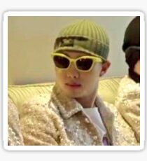 Rap Monster Glasses Meme BTS Sticker