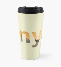 Taza de viaje NY Modern Circular Design