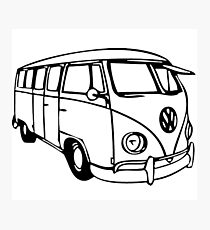 Vintage - Vw bus Photographic Print