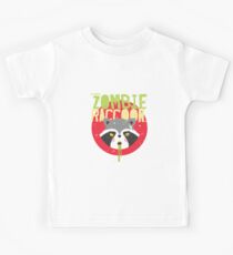 Funny Angry Rabid Zombie Raccoons Cute Graphic Kids Tee