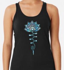 Lotus Blume Yoga Symbol Tattoo Galaxy Style Racerback Tank Top