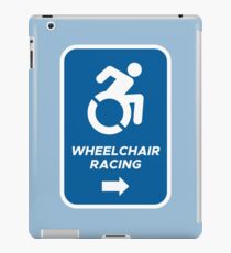 Wheelchair Racing This Way Sign iPad Case/Skin