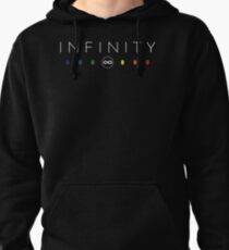 Infinity - White Clean Pullover Hoodie