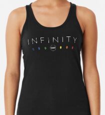 Unendlichkeit - Weiß Sauber Racerback Tank Top