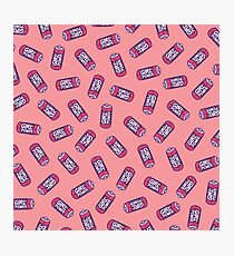 Girl Power Pattern in Pink Photographic Print