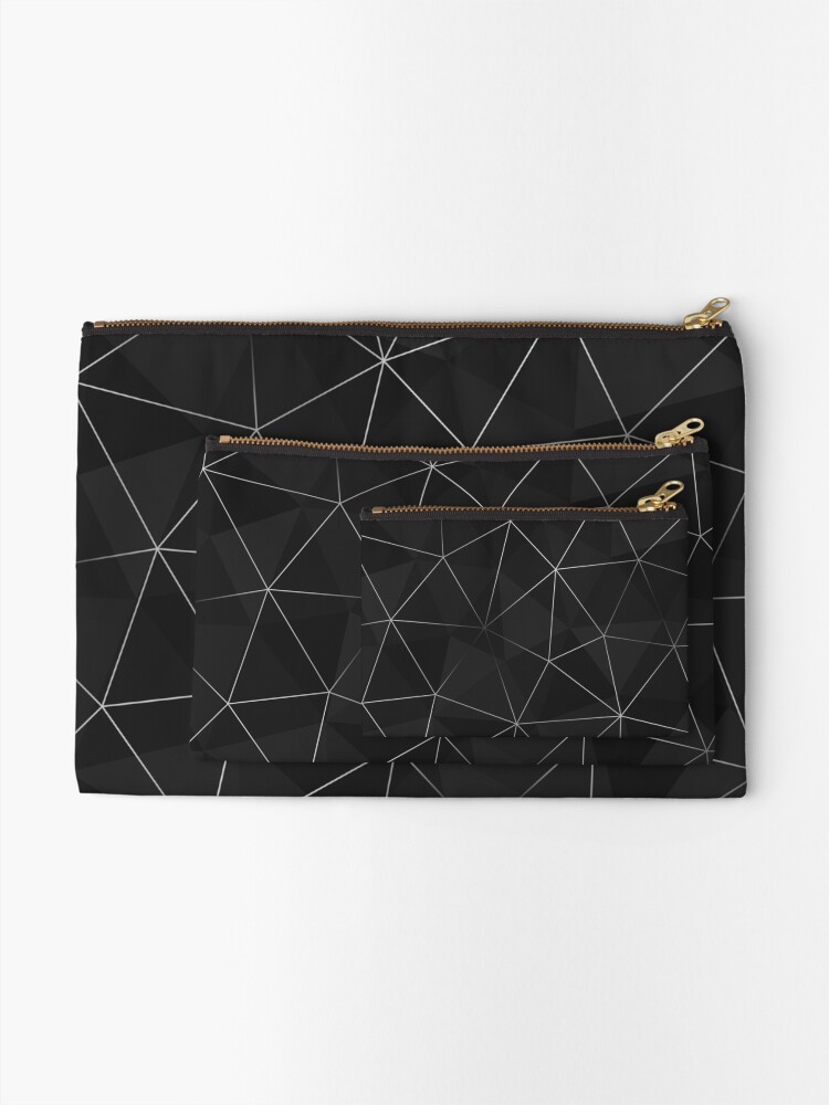 Alternate view of Kintsugi - Silver Mesh Zipper Pouch