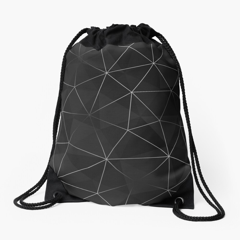 Kintsugi - Silver Mesh Drawstring Bag